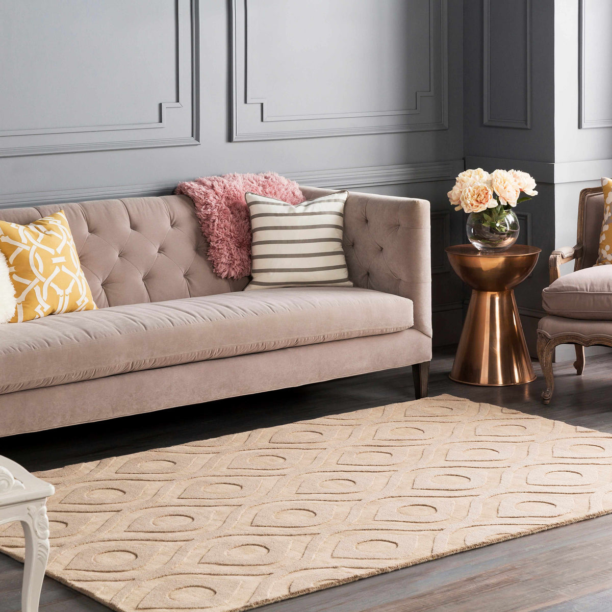 Central Park AWHP-4003 Hand Loomed Rug