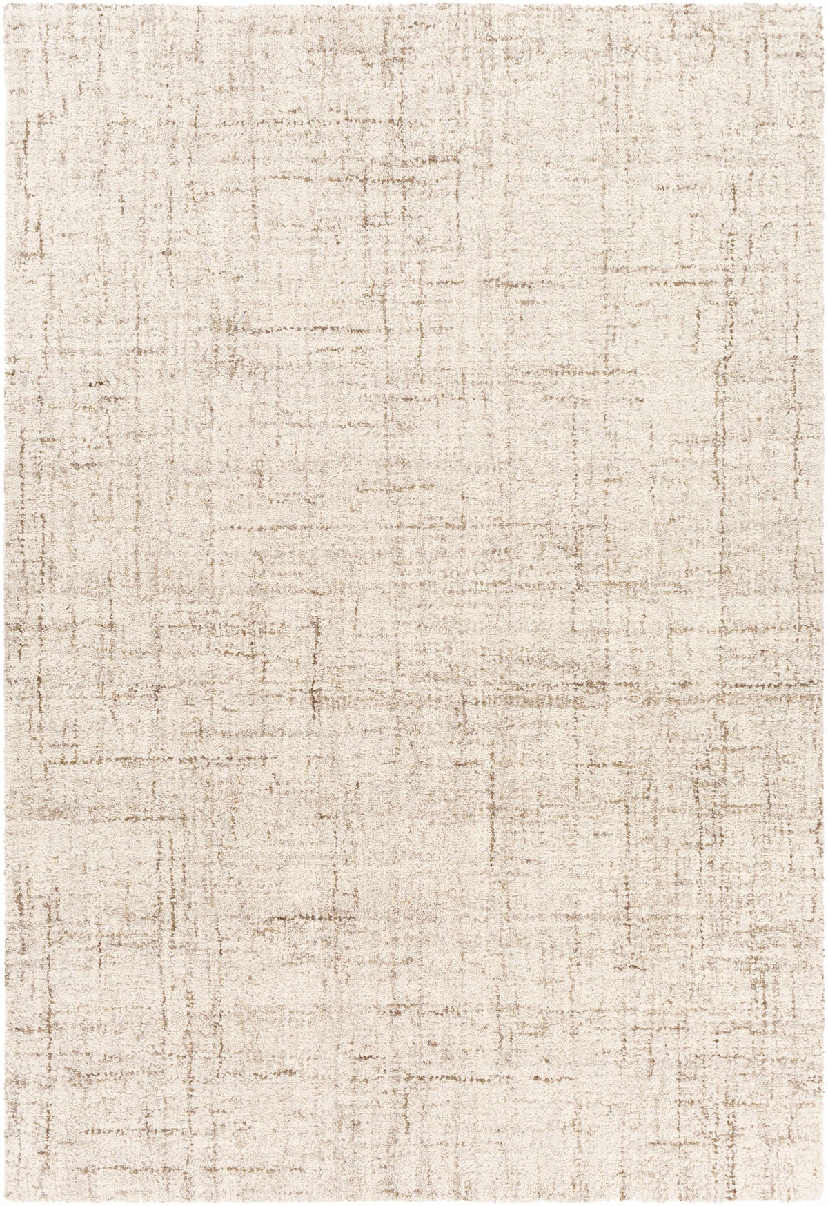 Tan Hand Tufted 100% Wool Modern Rectangle Handmade rug, Indoor use only, no fringe, non-washable.