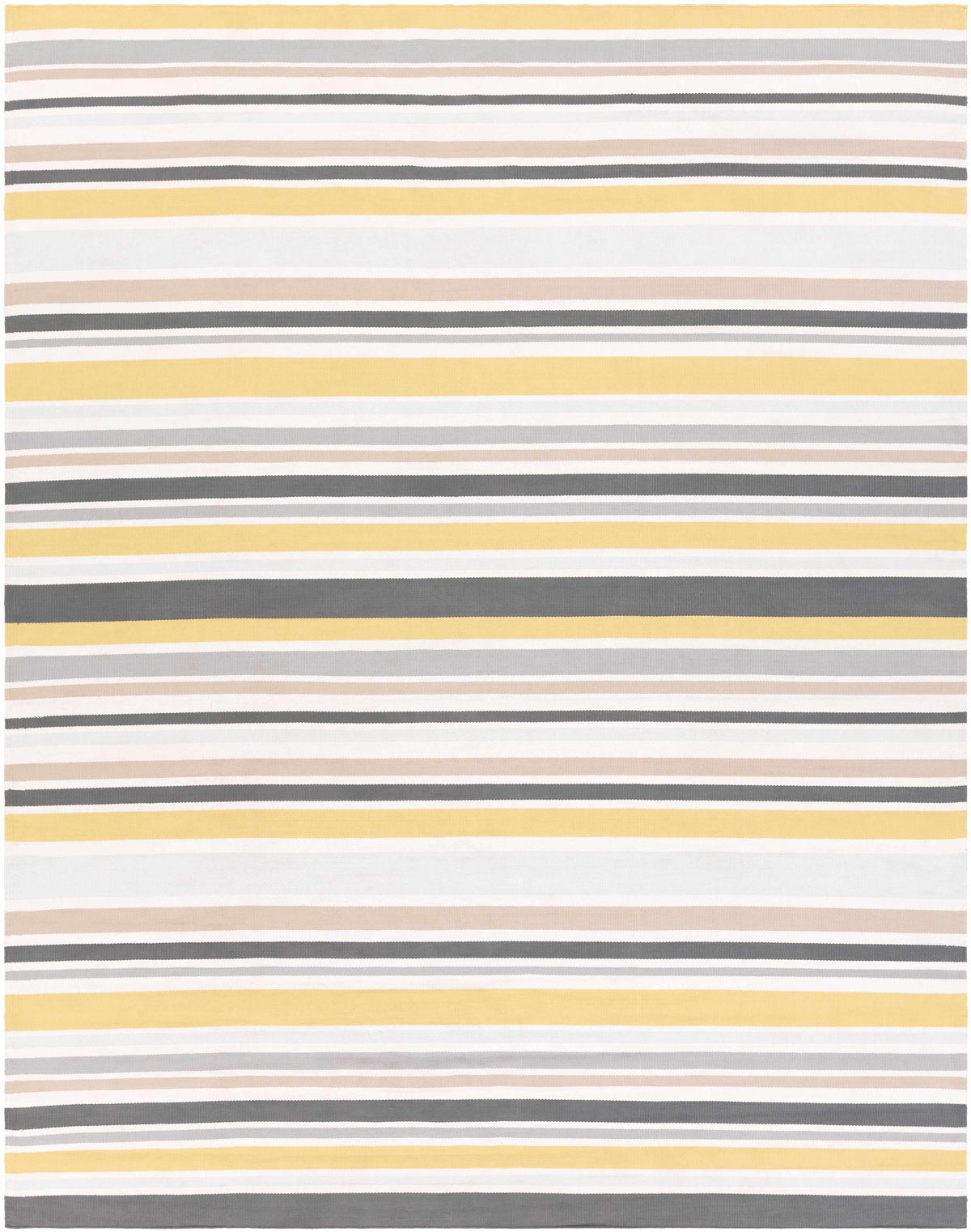 Ivory Hand Woven 100% Olefin Modern Rectangle Handmade rug, outdoor-safe, no fringe, non-washable.