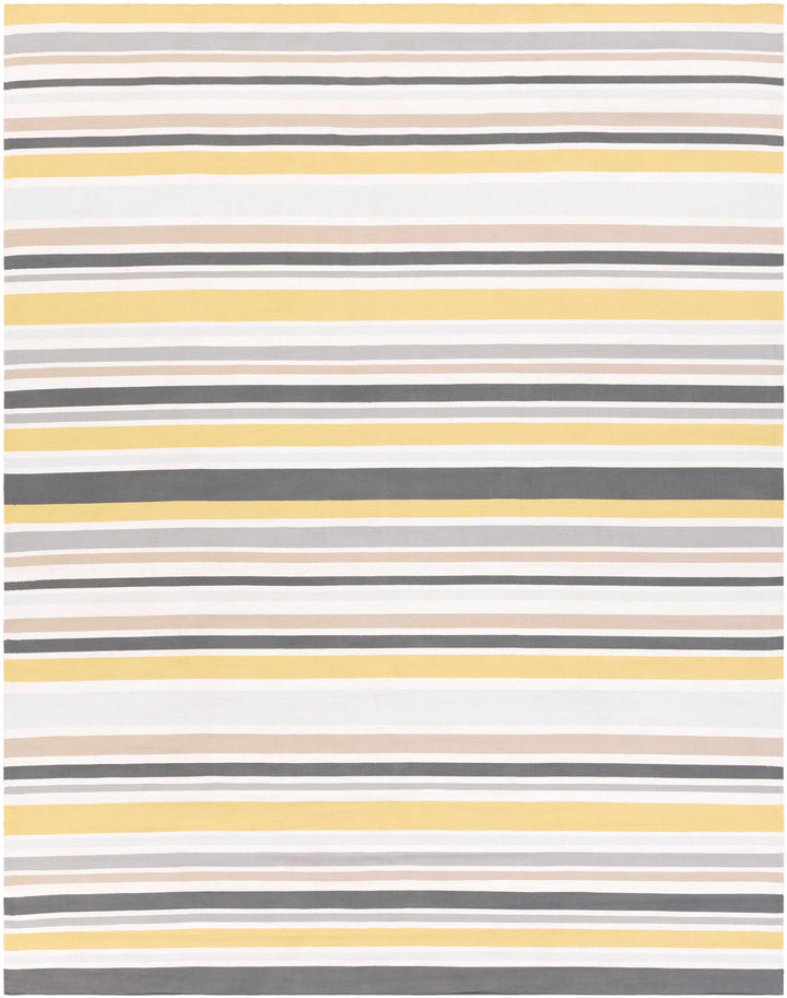 Ivory Hand Woven 100% Olefin Modern Rectangle Handmade rug, outdoor-safe, no fringe, non-washable.