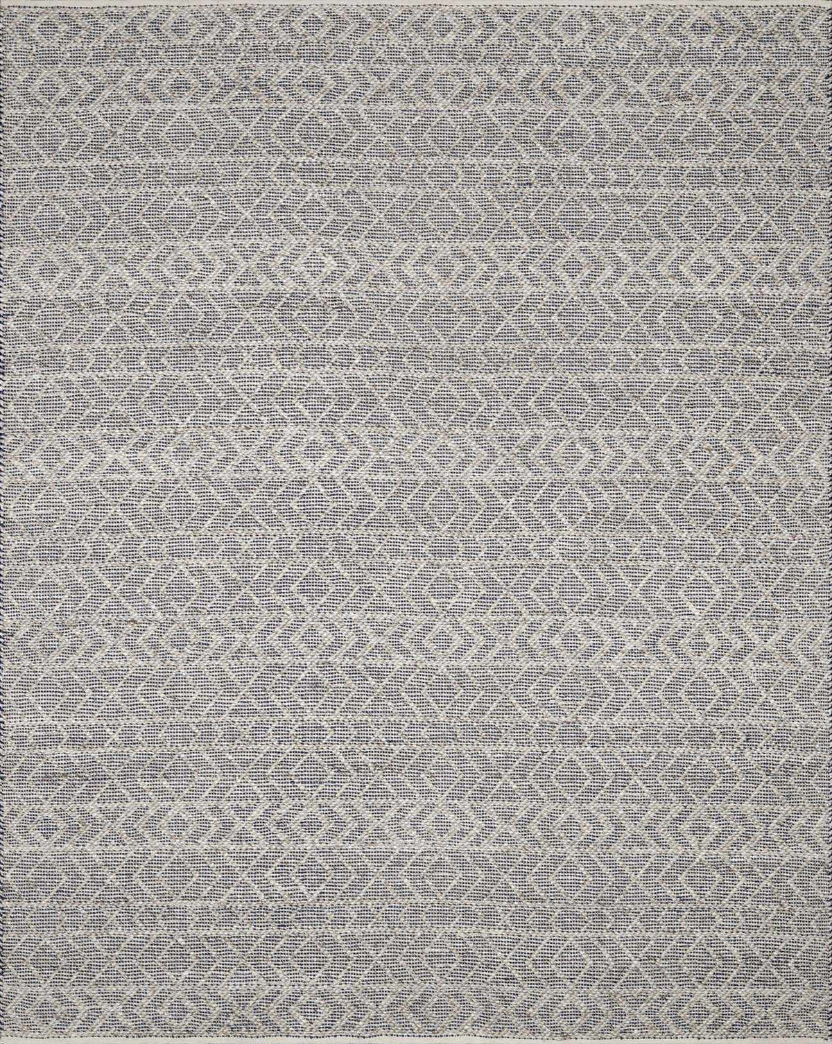 Dark Blue Hand Woven 65% Viscose, 35% Wool Global Rectangle Handmade rug, Indoor use only, no fringe, non-washable. runner also available