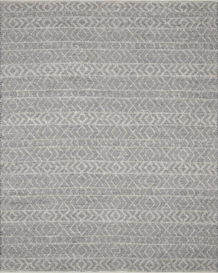 Dark Blue Hand Woven 65% Viscose, 35% Wool Global Rectangle Handmade rug, Indoor use only, no fringe, non-washable. runner also available