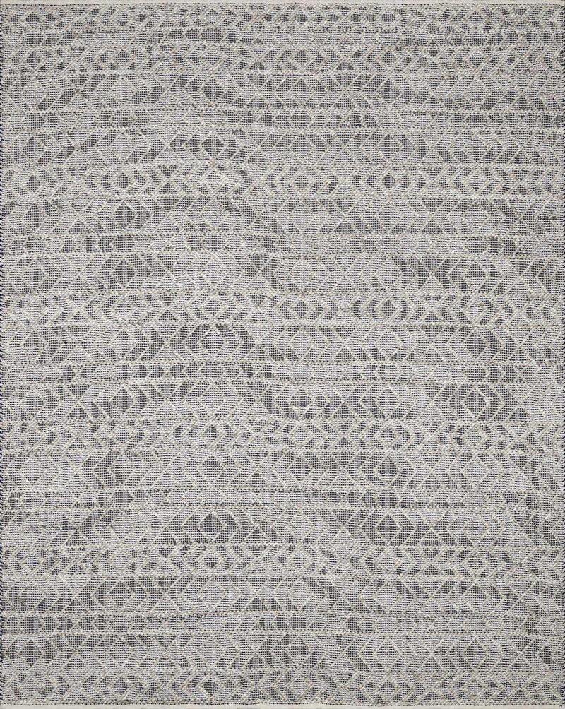 Dark Blue Hand Woven 65% Viscose, 35% Wool Global Rectangle Handmade rug, Indoor use only, no fringe, non-washable. runner also available