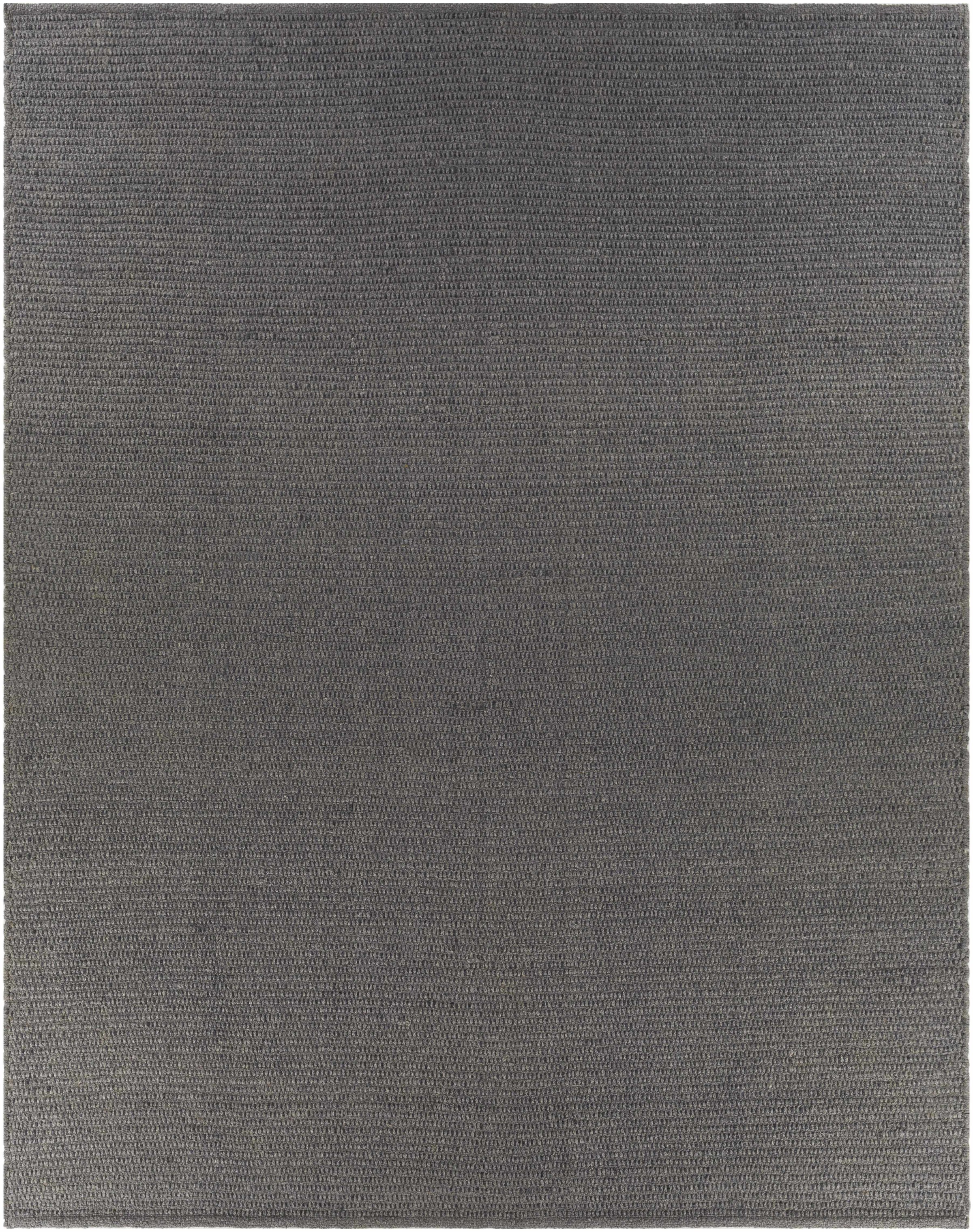 Medium Gray Hand Woven 100% Recycled PET Yarn Modern Rectangle Handmade rug, Indoor use only, no fringe, non-washable. runner also available