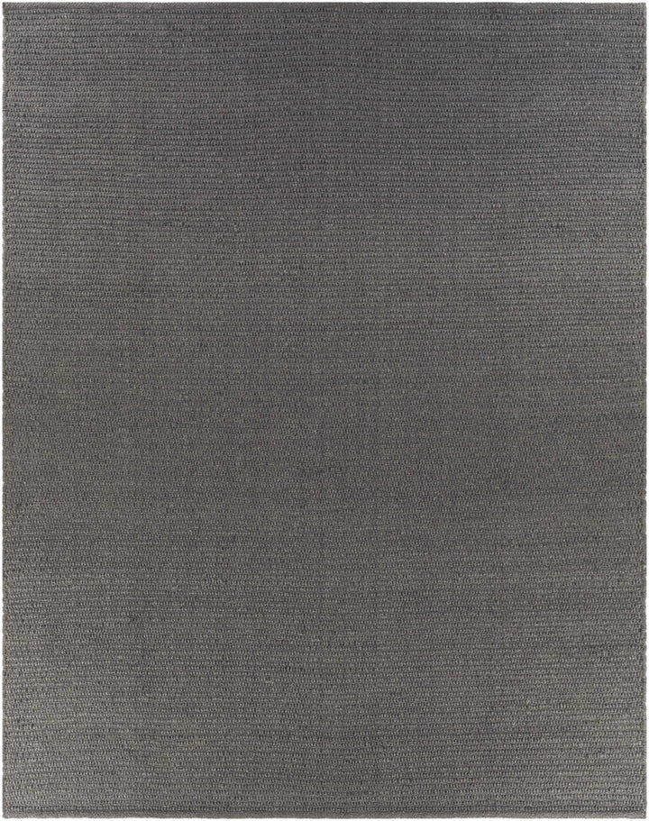 Medium Gray Hand Woven 100% Recycled PET Yarn Modern Rectangle Handmade rug, Indoor use only, no fringe, non-washable. runner also available