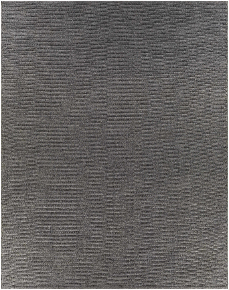 Medium Gray Hand Woven 100% Recycled PET Yarn Modern Rectangle Handmade rug, Indoor use only, no fringe, non-washable. runner also available