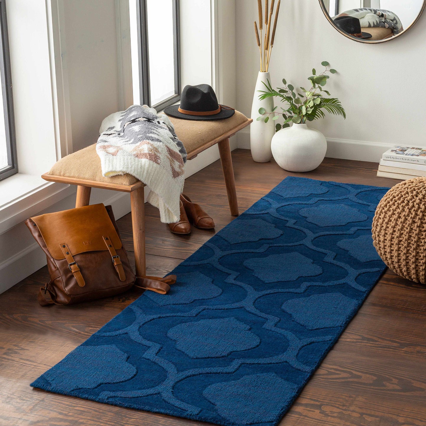 Central Park AWHP-4008 Hand Loomed Rug