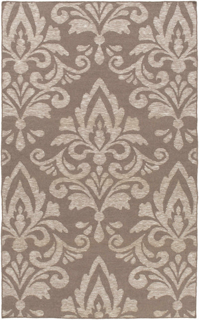 Taupe Hand Woven 50% Wool, 30% Viscose, 20% Cotton Modern Rectangle Handmade rug, Indoor use only, no fringe, non-washable. runner also available