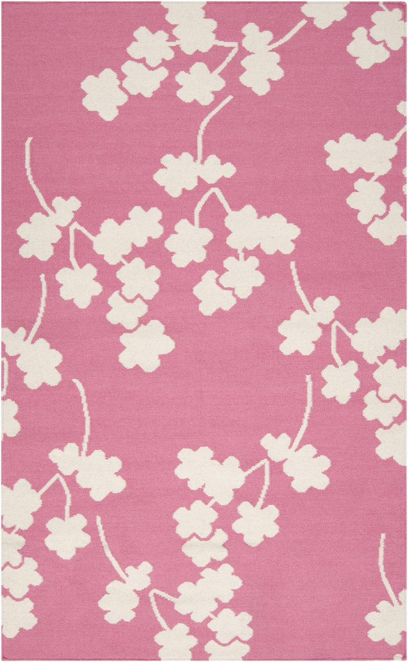 Rose Hand Woven 100% Wool Modern Rectangle Handmade rug, Indoor use only, no fringe, non-washable. runner also available
