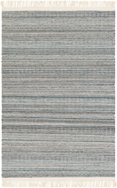 Beige Hand Woven 100% Recycled PET Yarn Modern Rectangle Handmade rug, Indoor use only, no fringe, non-washable.