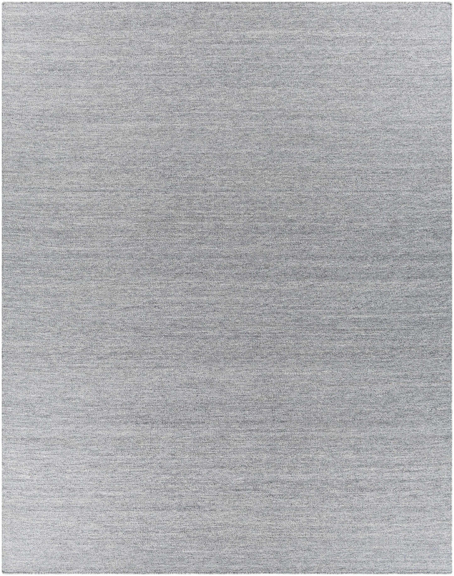 Gray Hand Woven 100% Recycled PET Yarn Modern Rectangle Handmade rug, Indoor use only, no fringe, non-washable.