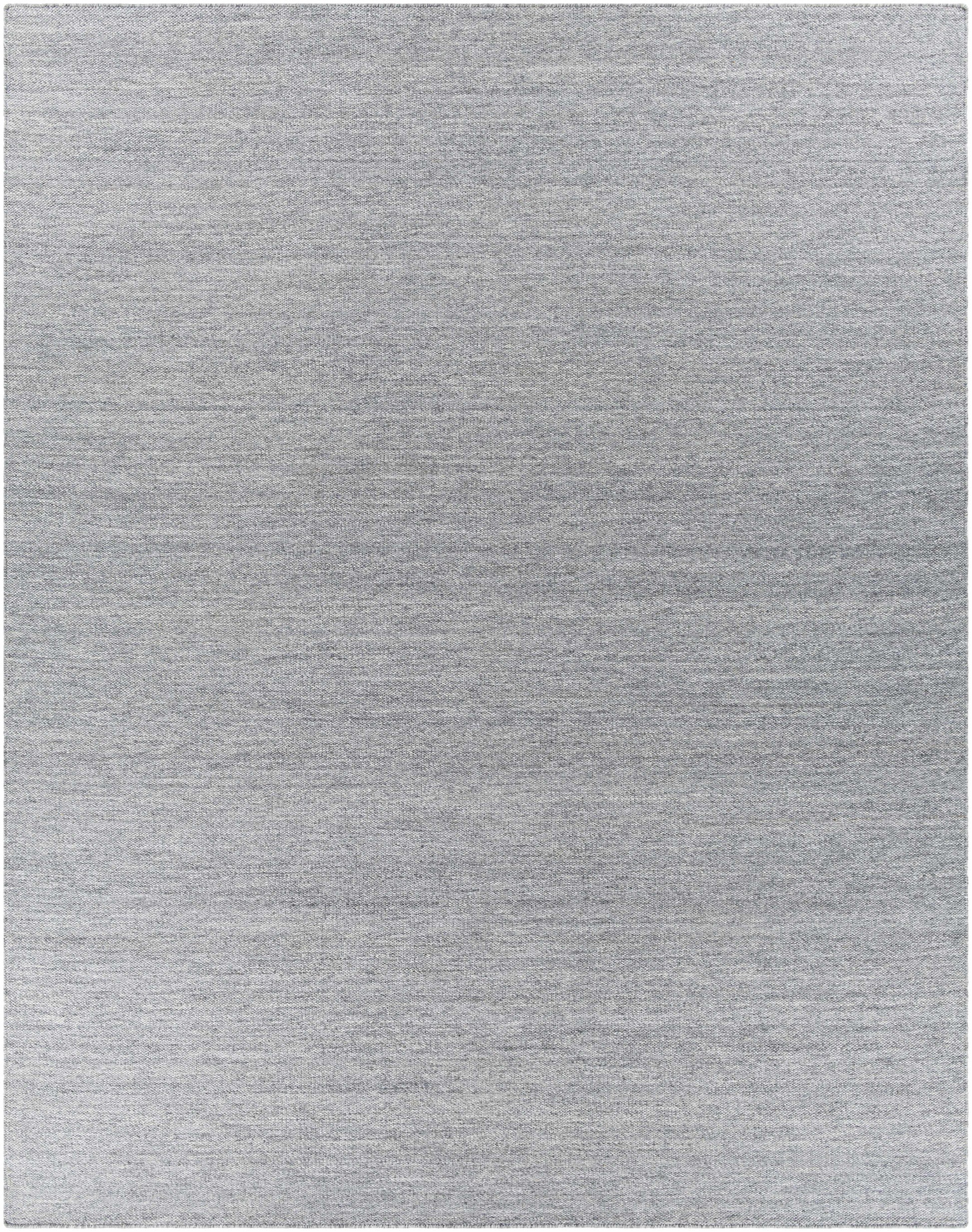 Gray Hand Woven 100% Recycled PET Yarn Modern Rectangle Handmade rug, Indoor use only, no fringe, non-washable.