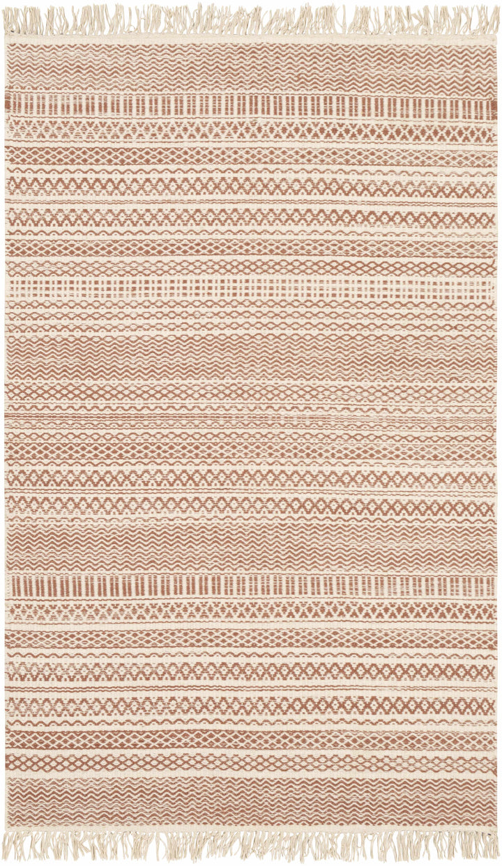 Rust Hand Woven 100% Wool Cottage Rectangle Handmade rug, Indoor use only, has fringe, non-washable. runner also available