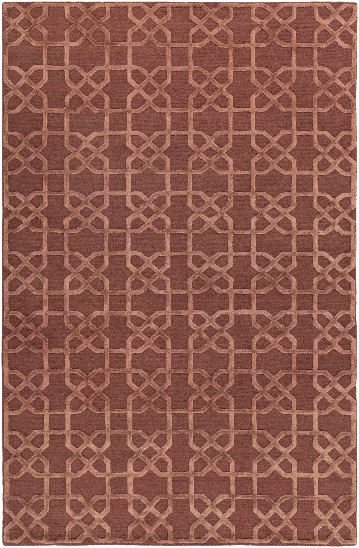 Dark Brown Hand Knotted 100% Wool Traditional Rectangle Handmade rug, Indoor use only, no fringe, non-washable. runner also available