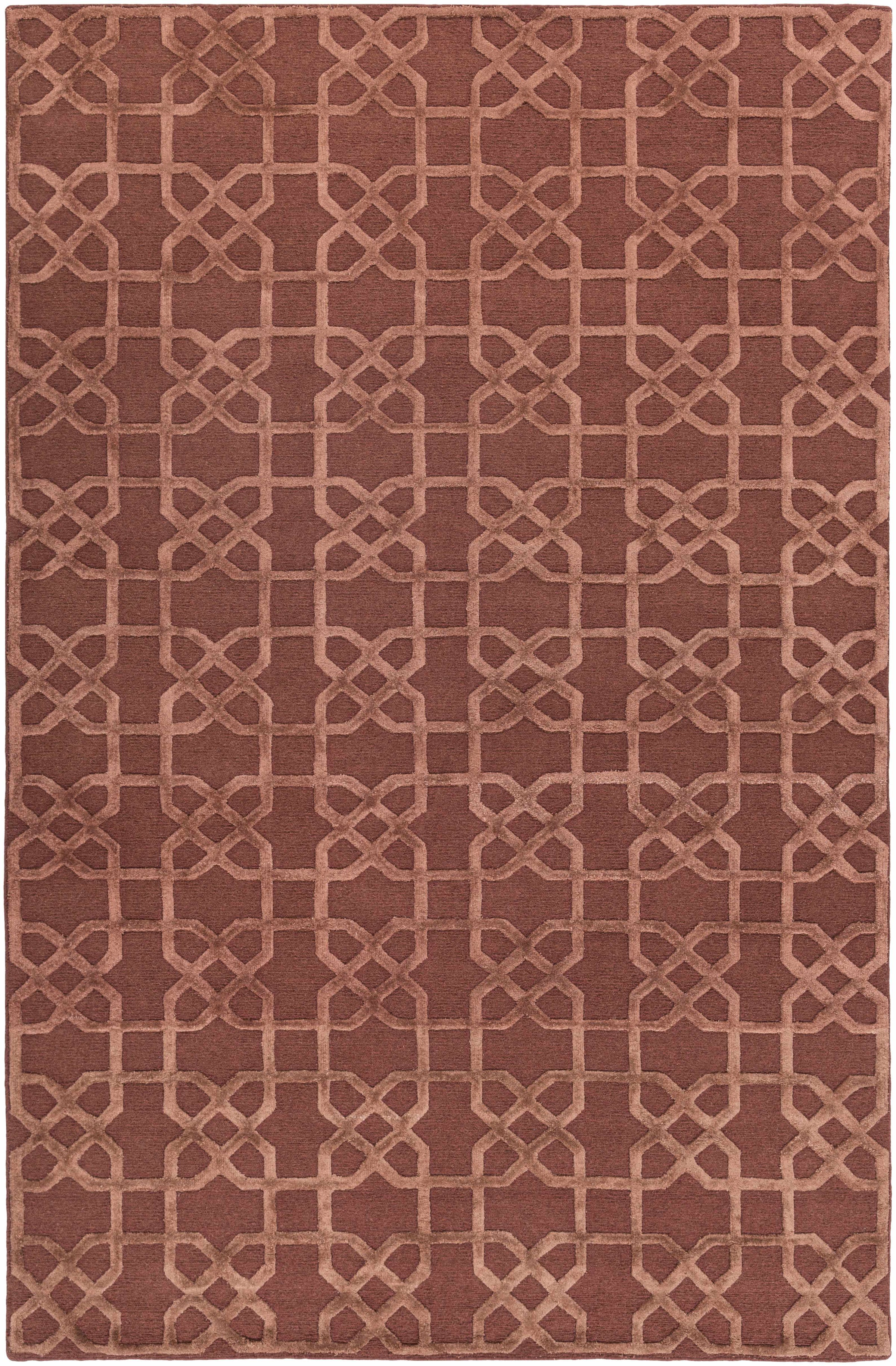 Dark Brown Hand Knotted 100% Wool Traditional Rectangle Handmade rug, Indoor use only, no fringe, non-washable. runner also available