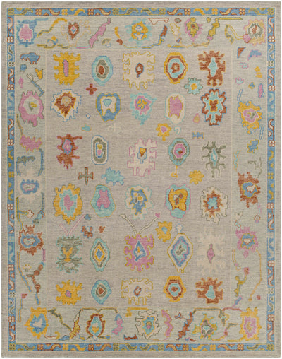 Yellow Hand Knotted 80% Wool, 20% Cotton Traditional Rectangle Handmade rug, Indoor use only, no fringe, non-washable. runner also available