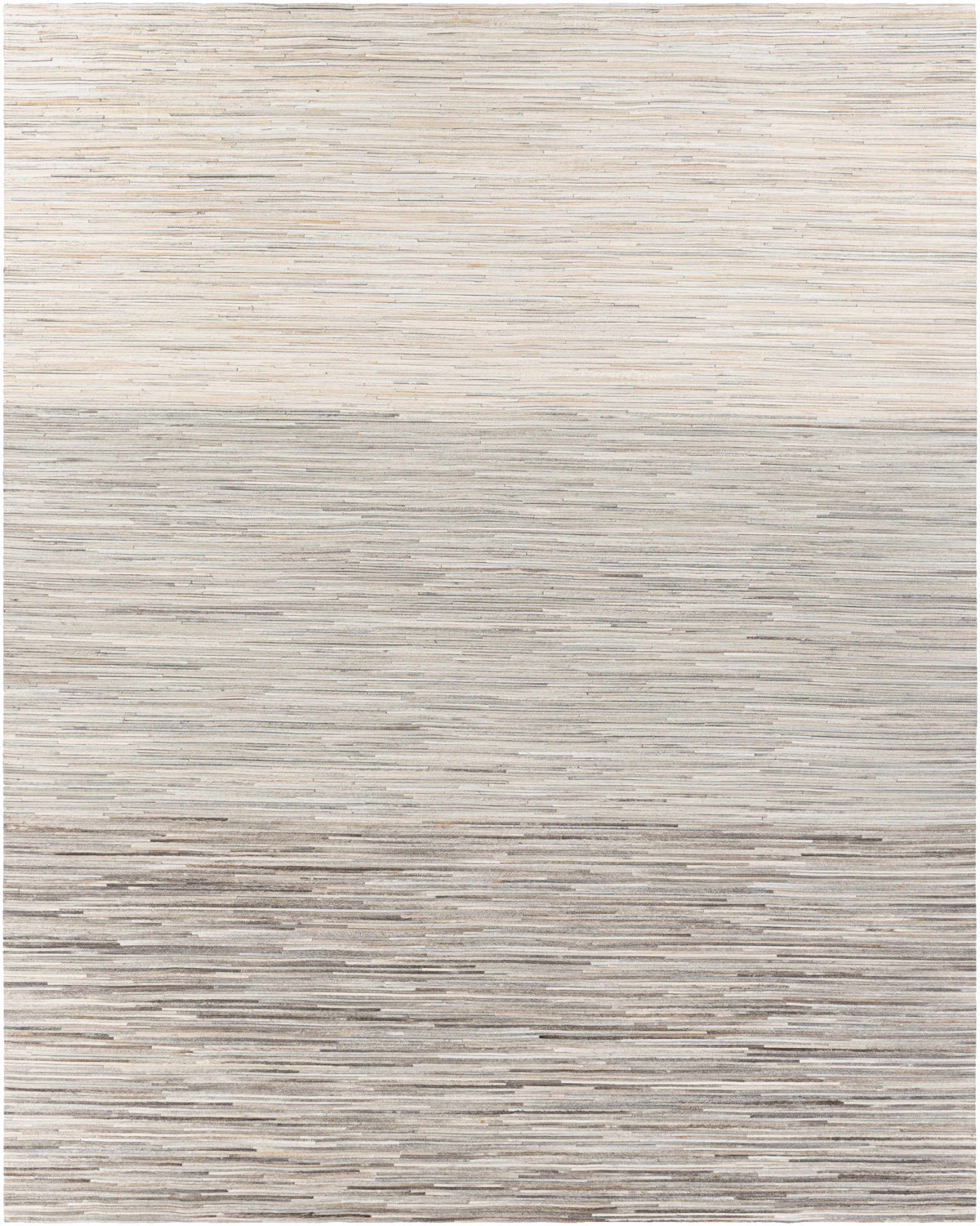 Dark Brown Hand Crafted 100% Hair On Hide Rustic Rectangle Handmade rug, Indoor use only, no fringe, non-washable.