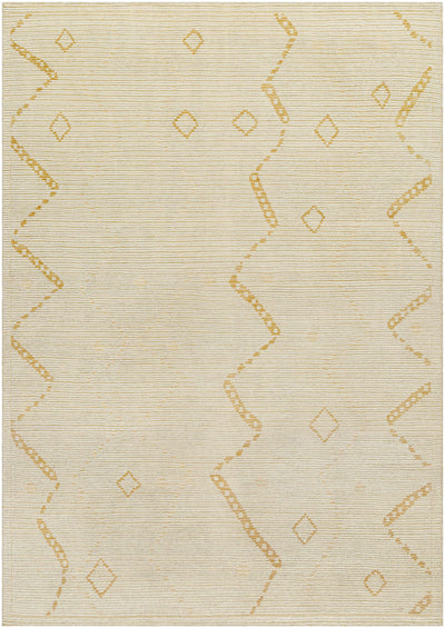 Ivory Hand Knotted 100% Wool Modern Rectangle Handmade rug, Indoor use only, no fringe, non-washable.