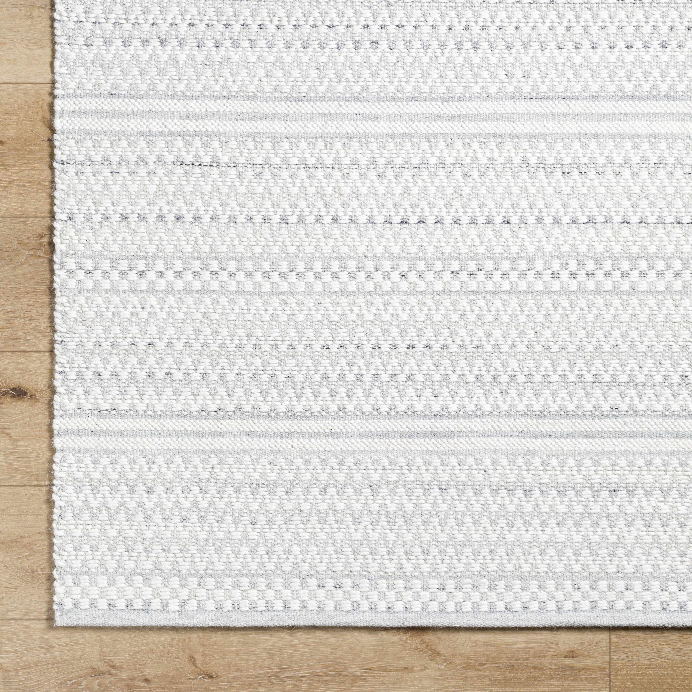 Cream Hand Woven 100% Wool Cottage Rectangle Handmade rug, Indoor use only, no fringe, non-washable. runner also available