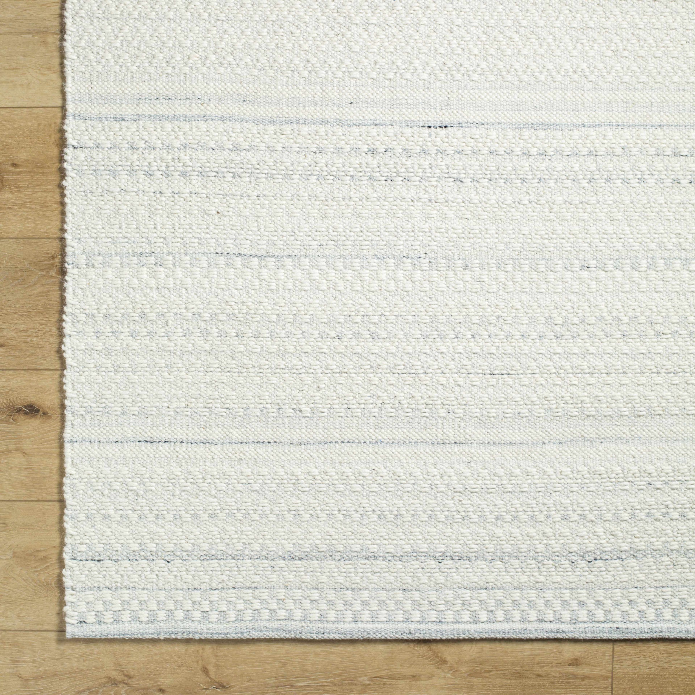 Cream Hand Woven 100% Wool Cottage Rectangle Handmade rug, Indoor use only, no fringe, non-washable. runner also available
