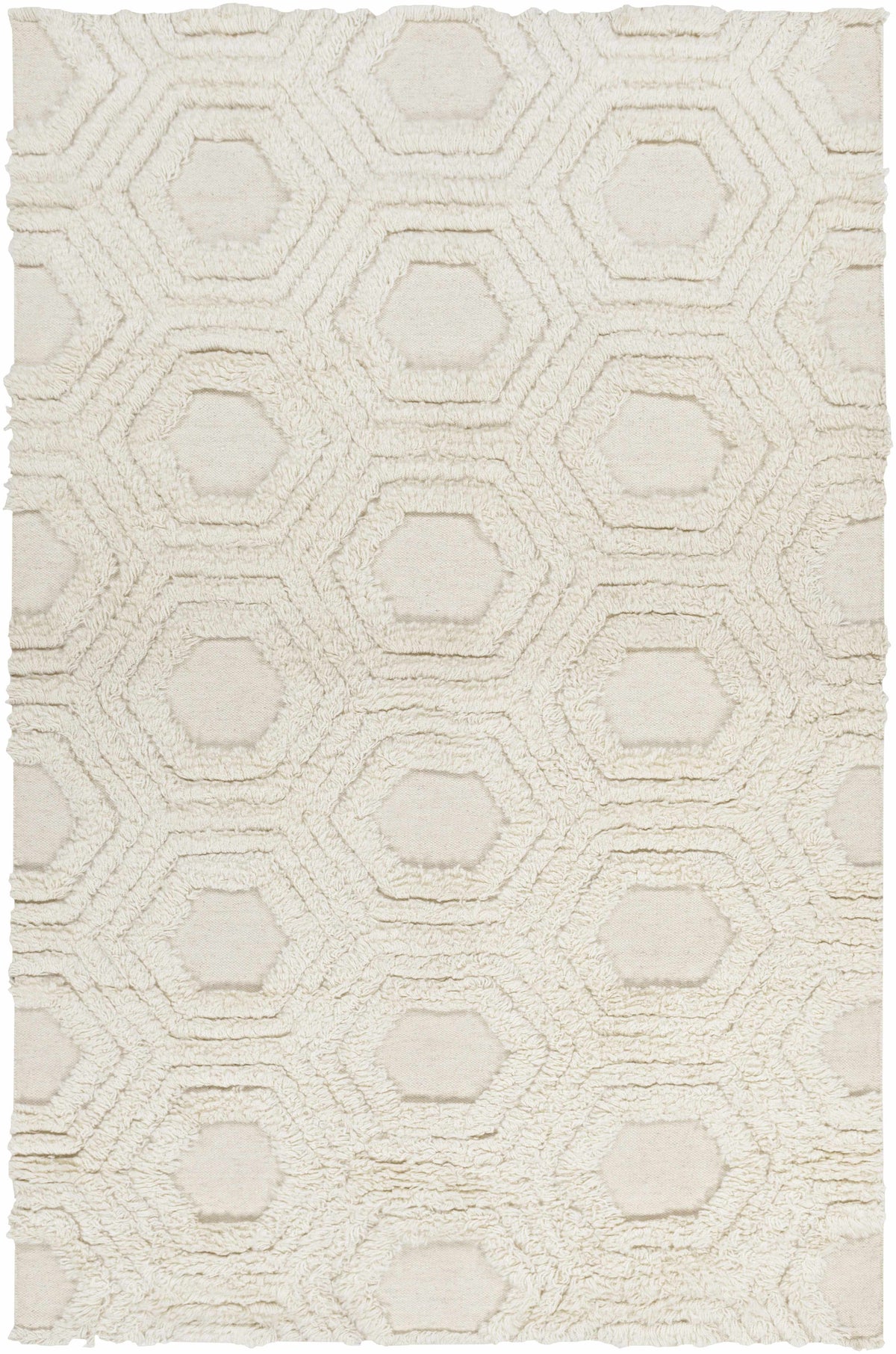 Cream Hand Woven 100% Wool Modern Rectangle Handmade rug, Indoor use only, no fringe, non-washable. runner also available