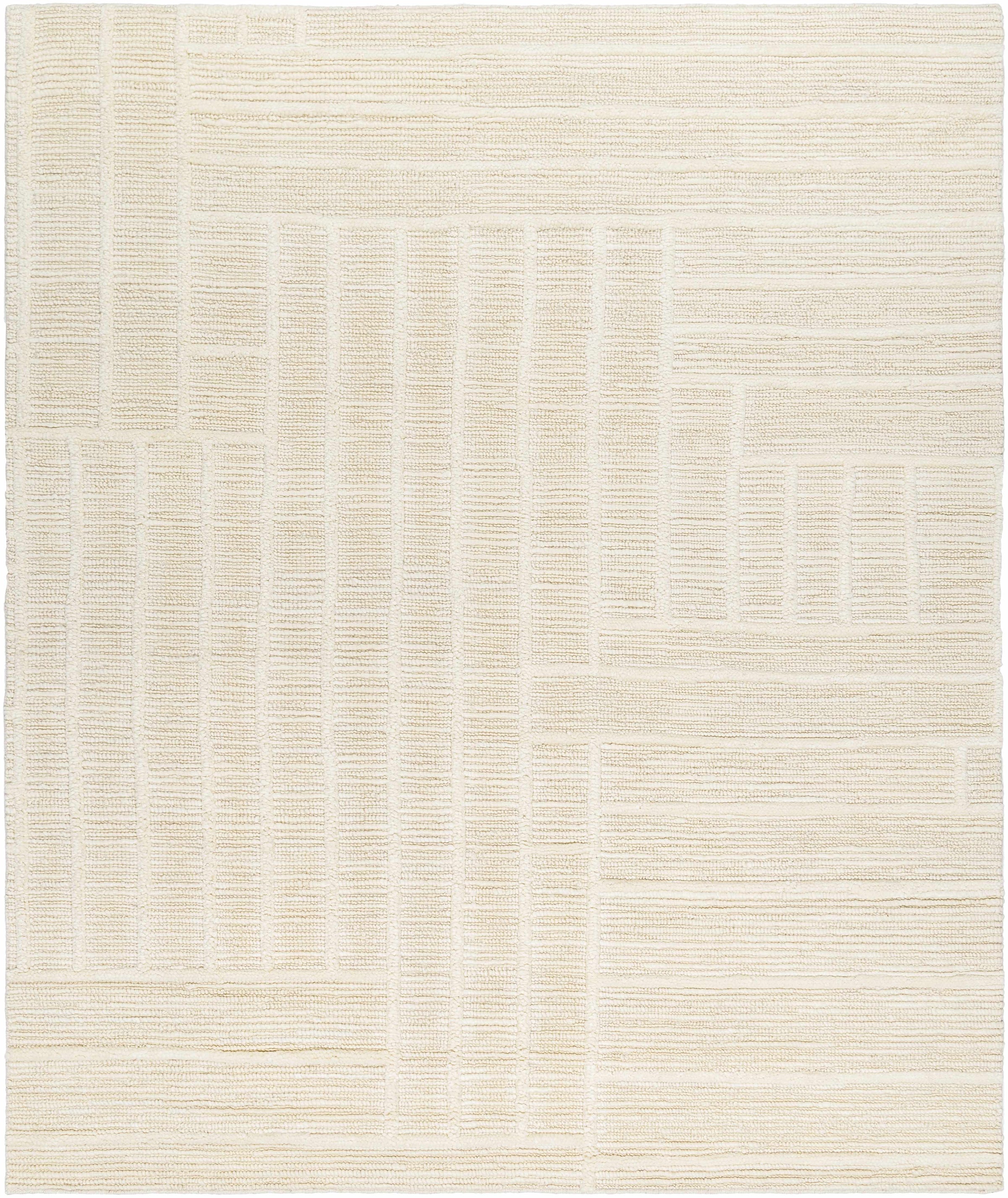 Gray Hand Woven 100% NZ Wool Modern Rectangle Handmade rug, Indoor use only, no fringe, non-washable. runner also available