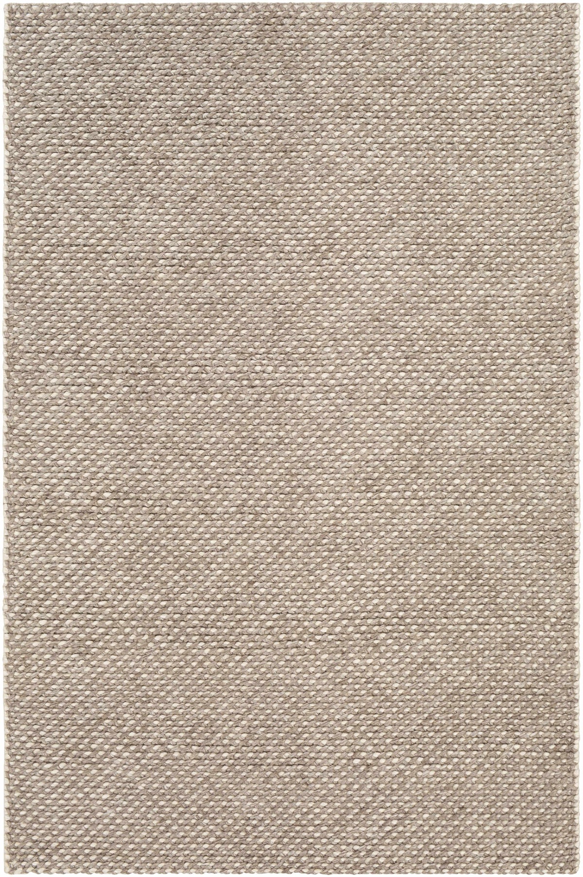 Charcoal Hand Woven 50% Viscose, 50% Wool Modern Rectangle Handmade rug, Indoor use only, no fringe, non-washable.
