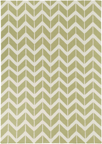 Light Olive Hand Woven 100% Wool Modern Rectangle Handmade rug, Indoor use only, no fringe, non-washable. runner also available