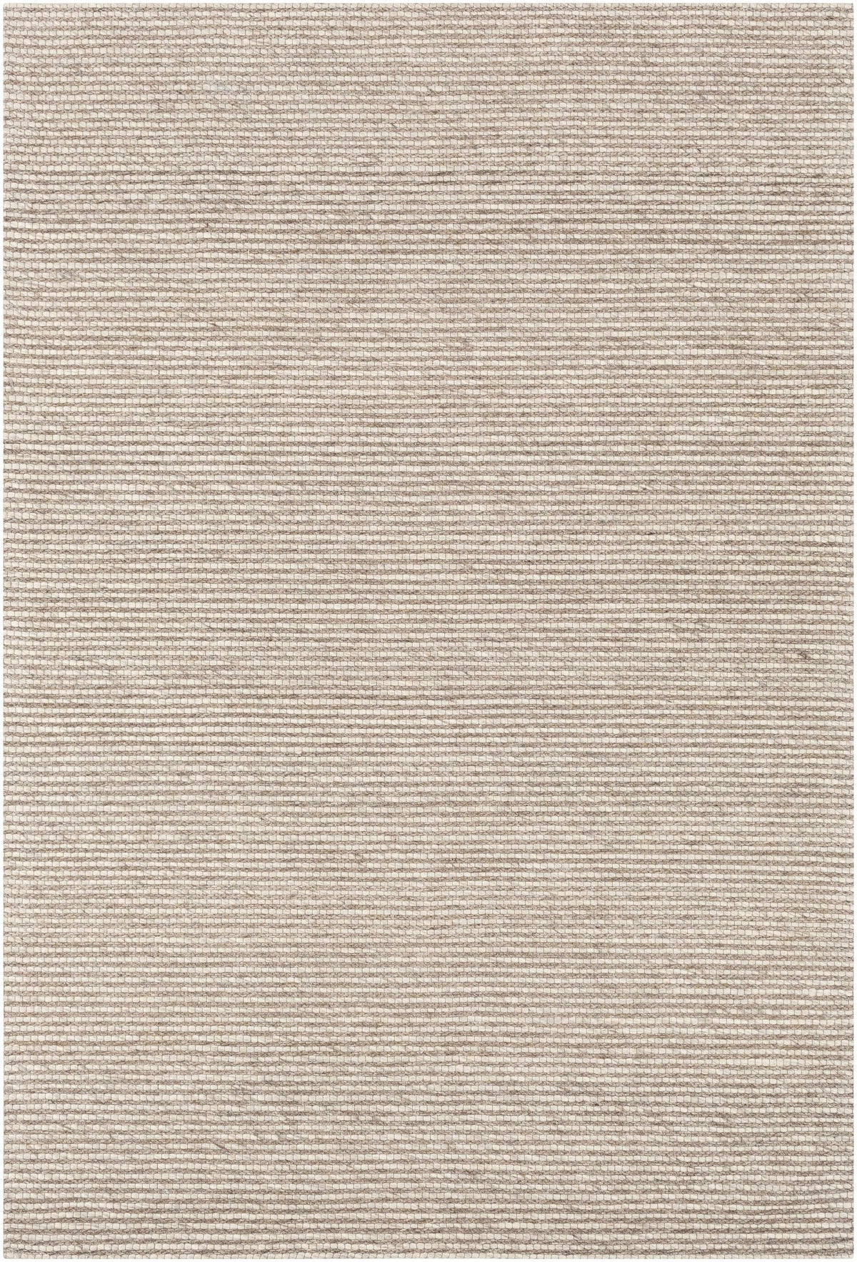 Light Gray Hand Woven 70% Wool, 30% Viscose Modern Rectangle Handmade rug, Indoor use only, no fringe, non-washable.