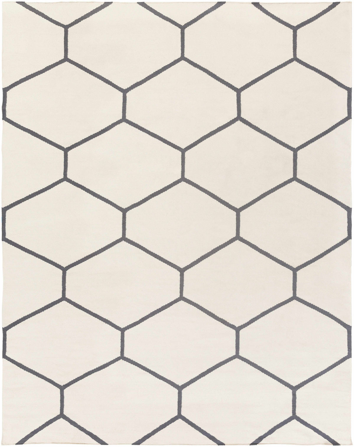 Light Gray Hand Woven 100% Cotton Modern Rectangle Handmade rug, Indoor use only, no fringe, non-washable. runner also available