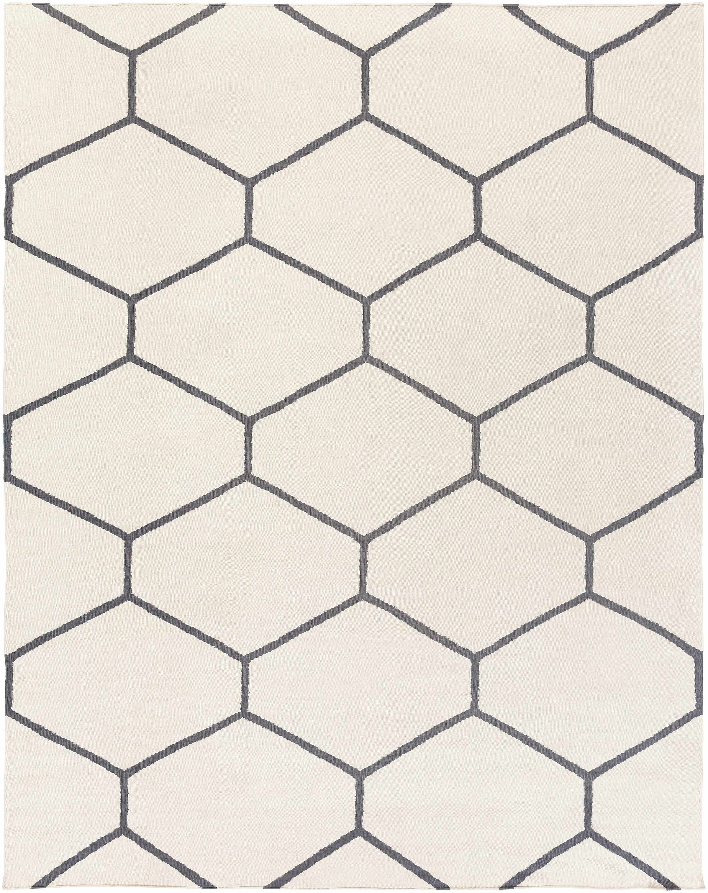 Light Gray Hand Woven 100% Cotton Modern Rectangle Handmade rug, Indoor use only, no fringe, non-washable. runner also available