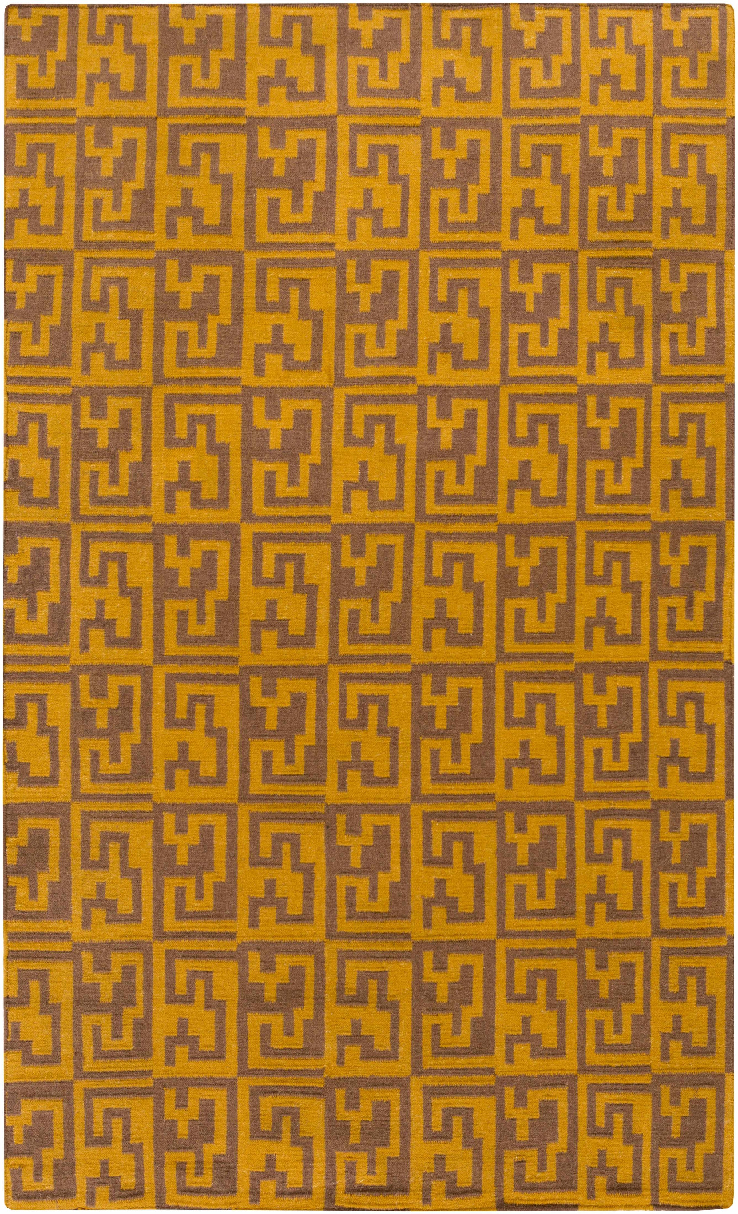 Dark Brown Hand Woven 100% Wool Cottage Rectangle Handmade rug, Indoor use only, no fringe, non-washable. runner also available