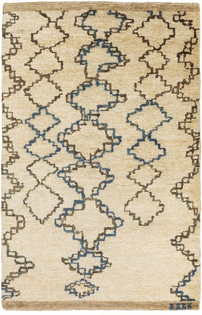 Dark Blue Hand Knotted 100% Jute Global Rectangle Handmade rug, Indoor use only, no fringe, non-washable.