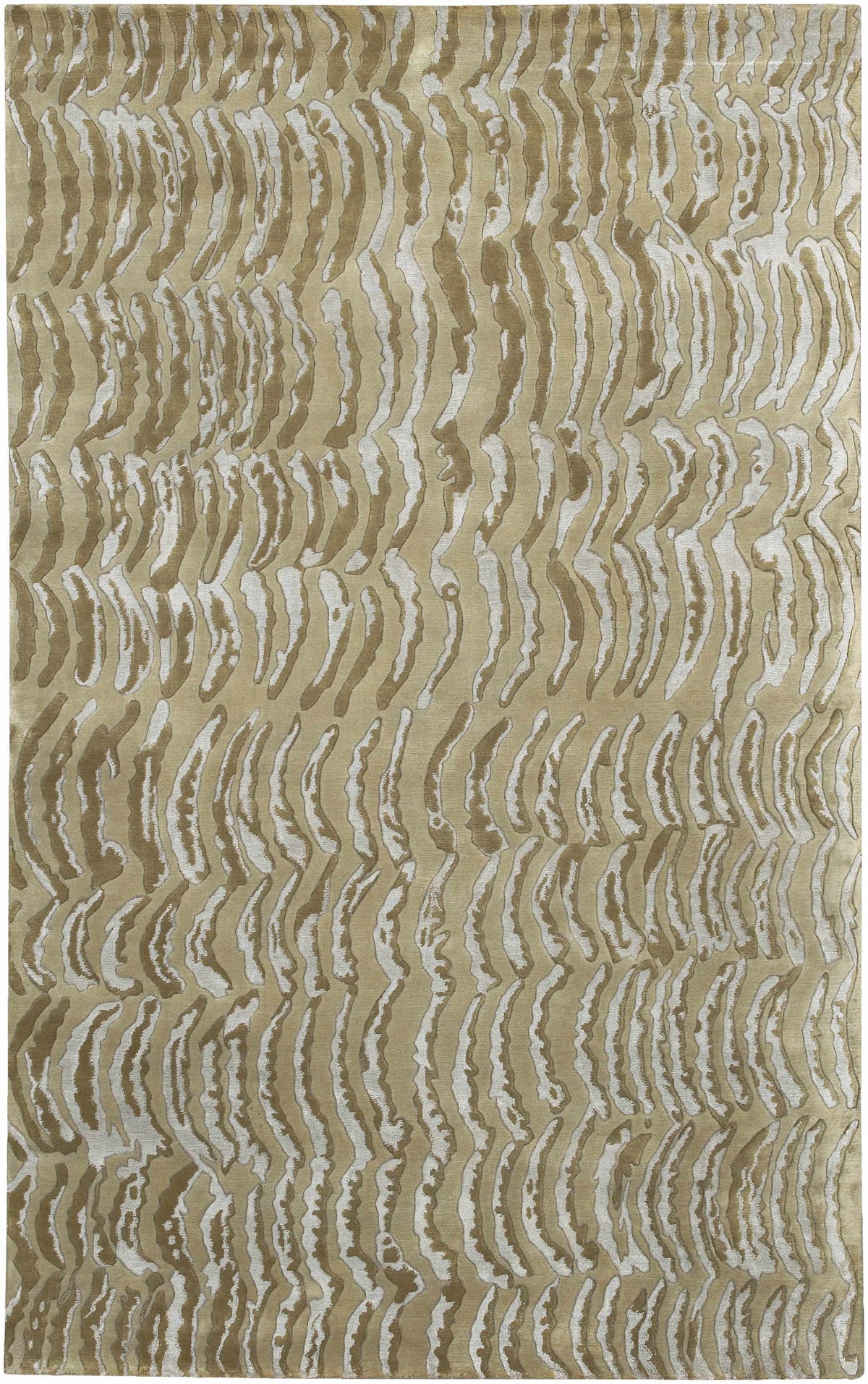 Multicolor Hand Knotted 70% NZ Wool, 30% Viscose Modern Rectangle Handmade rug, Indoor use only, no fringe, non-washable.