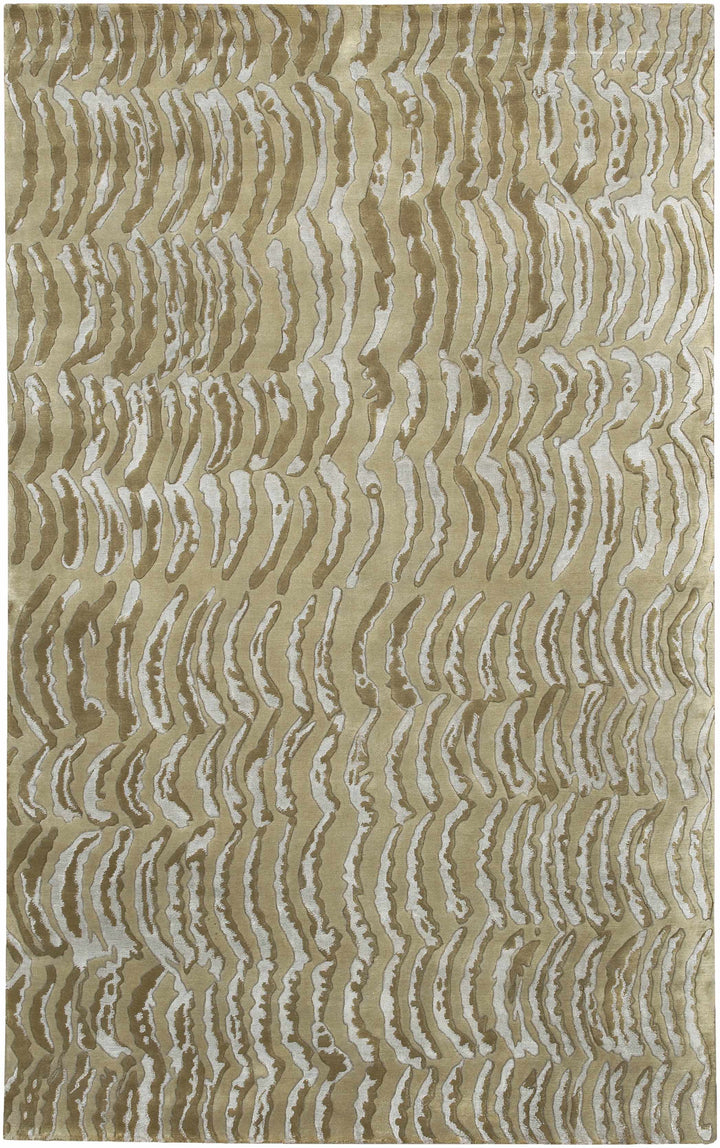 Multicolor Hand Knotted 70% NZ Wool, 30% Viscose Modern Rectangle Handmade rug, Indoor use only, no fringe, non-washable.