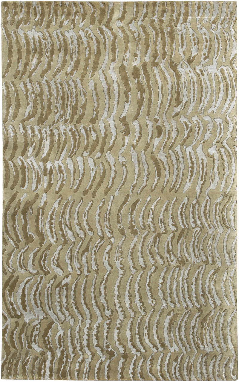 Multicolor Hand Knotted 70% NZ Wool, 30% Viscose Modern Rectangle Handmade rug, Indoor use only, no fringe, non-washable.