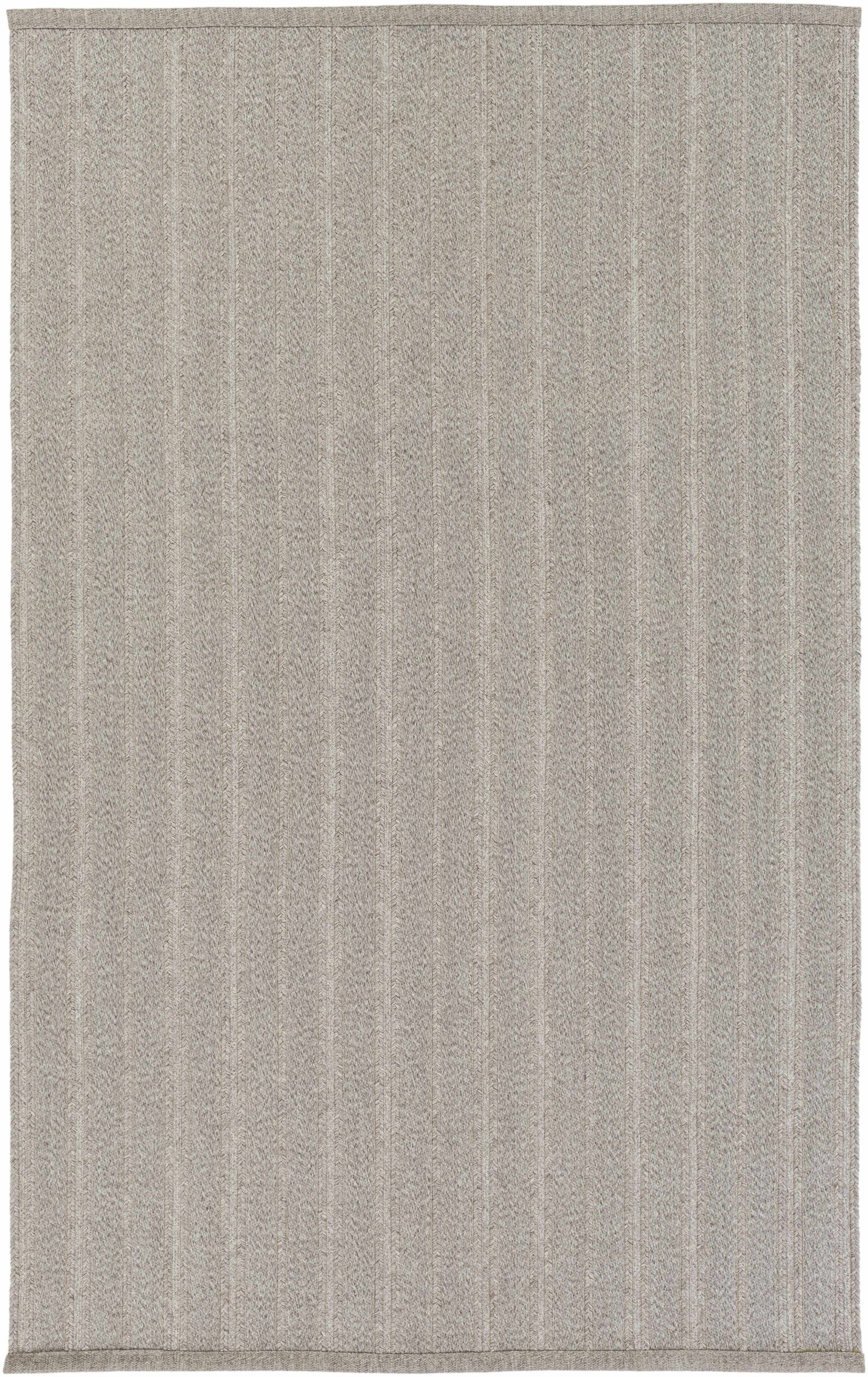 Medium Gray Hand Woven 100% Polypropylene Cottage Rectangle Handmade rug, outdoor-safe, no fringe, non-washable. runner also available
