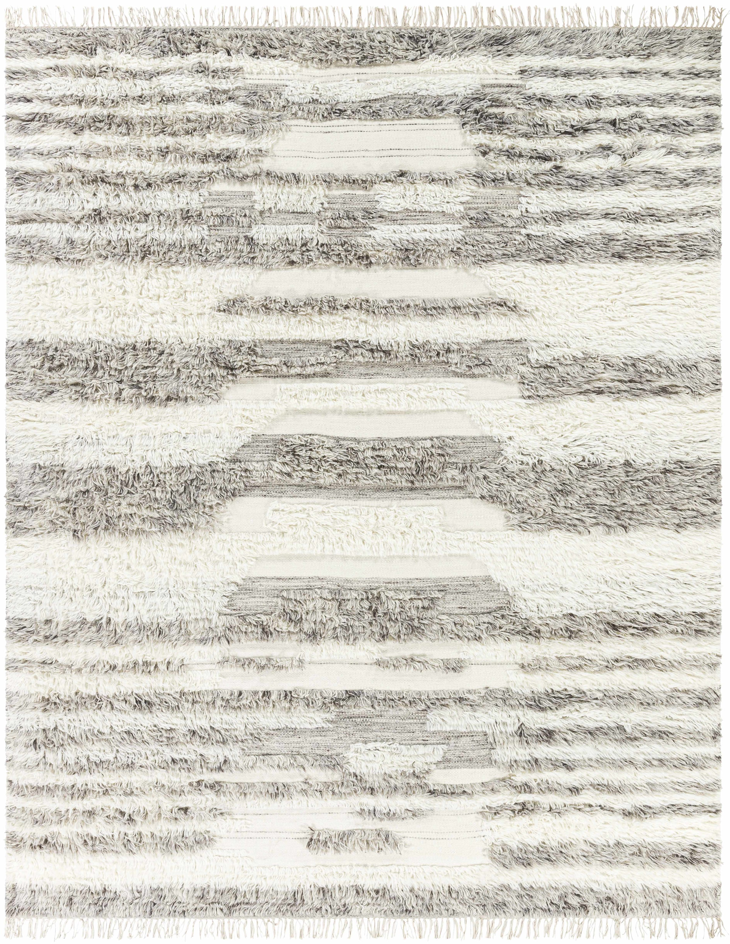 Taupe Hand Woven 100% NZ Wool Cottage Rectangle Handmade rug, Indoor use only, has fringe, non-washable.