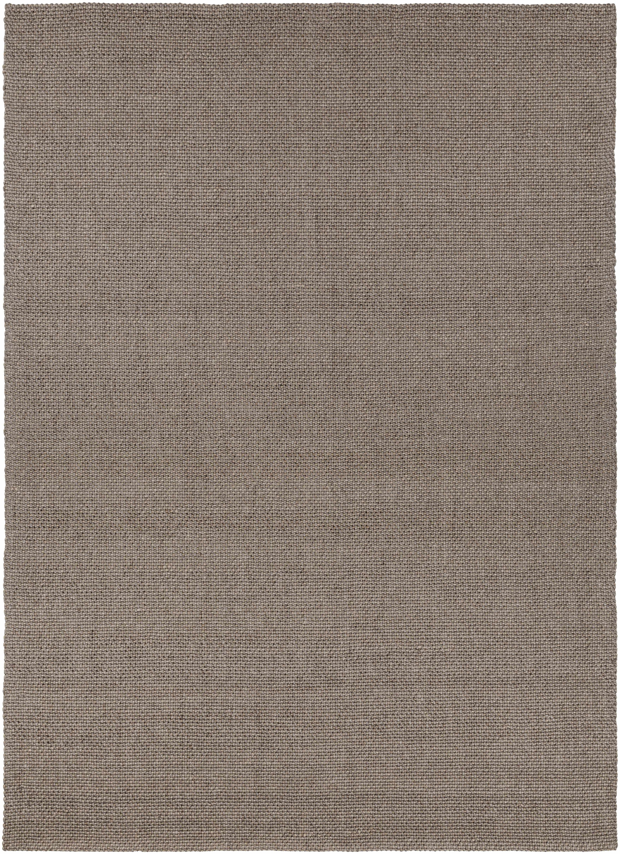 Charcoal Hand Woven 70% Viscose, 30% NZ Wool Modern Rectangle Handmade rug, Indoor use only, no fringe, non-washable.