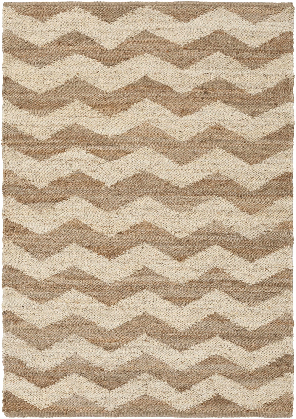 Beige Hand Woven 100% Jute Cottage Rectangle Handmade rug, Indoor use only, no fringe, non-washable. runner also available