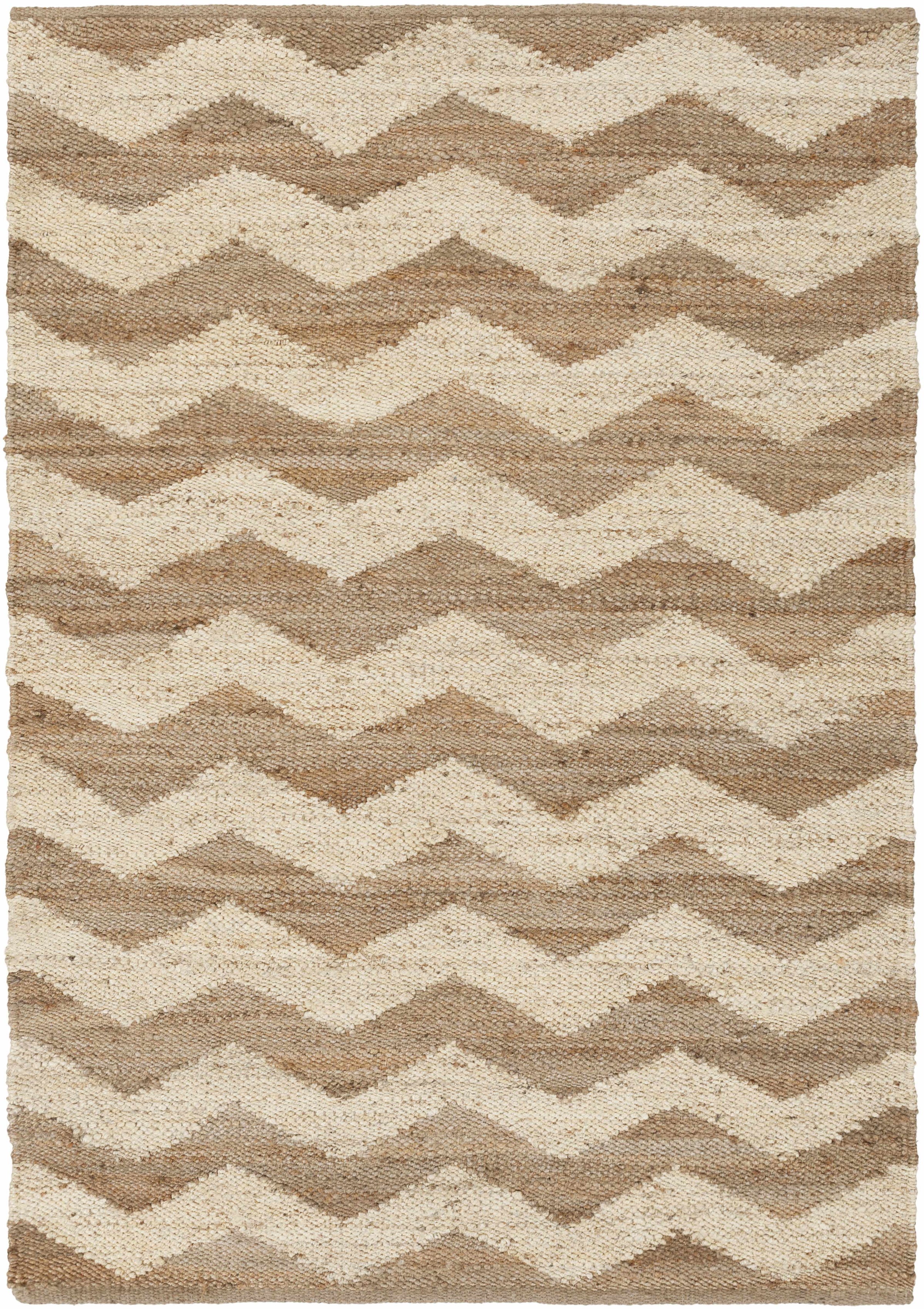 Beige Hand Woven 100% Jute Cottage Rectangle Handmade rug, Indoor use only, no fringe, non-washable. runner also available