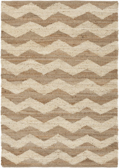 Beige Hand Woven 100% Jute Cottage Rectangle Handmade rug, Indoor use only, no fringe, non-washable. runner also available