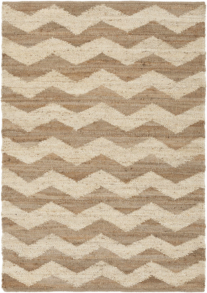 Beige Hand Woven 100% Jute Cottage Rectangle Handmade rug, Indoor use only, no fringe, non-washable. runner also available