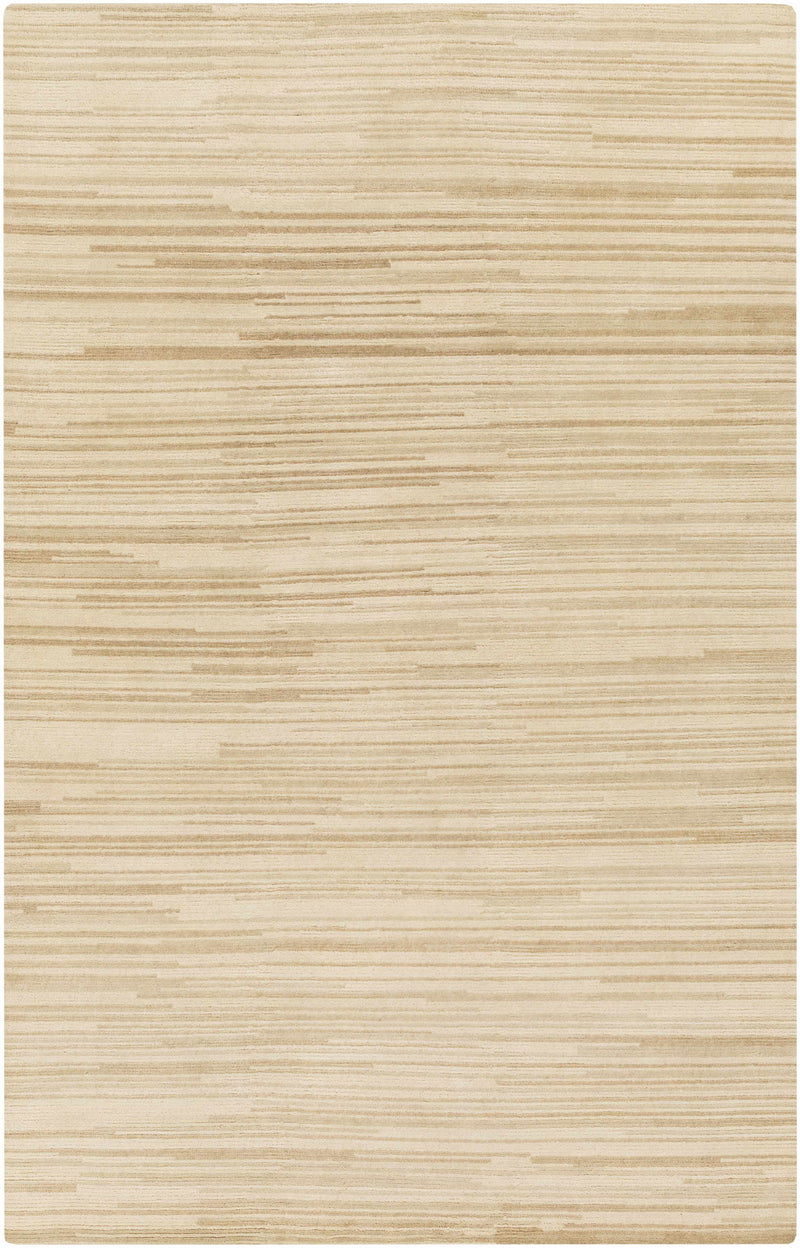 Tan Hand Knotted 100% Wool Cottage Rectangle Handmade rug, Indoor use only, no fringe, non-washable. runner also available