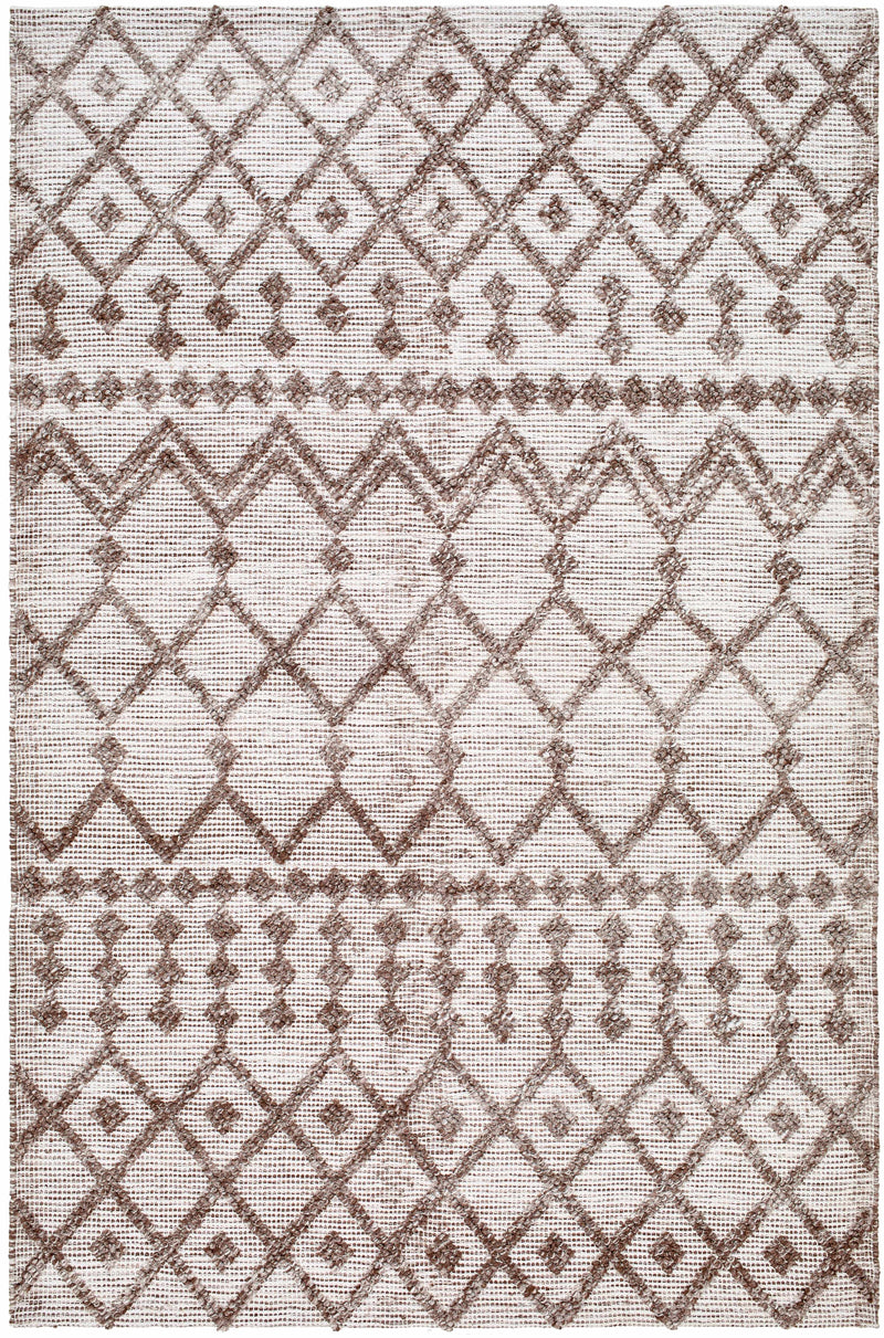 Off-White Hand Woven 100% Recycled PET Yarn Global Rectangle Handmade rug, Indoor use only, no fringe, non-washable. runner also available
