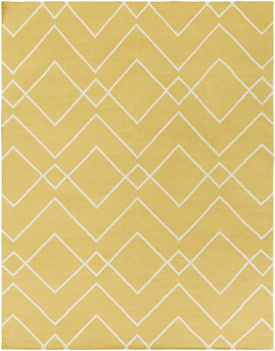 Tan Hand Woven 100% Cotton Modern Rectangle Handmade rug, Indoor use only, no fringe, non-washable. runner also available