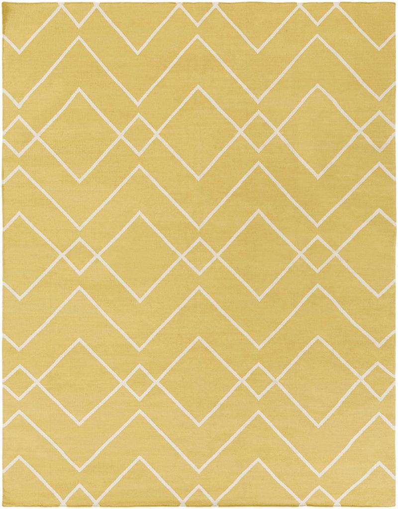 Tan Hand Woven 100% Cotton Modern Rectangle Handmade rug, Indoor use only, no fringe, non-washable. runner also available