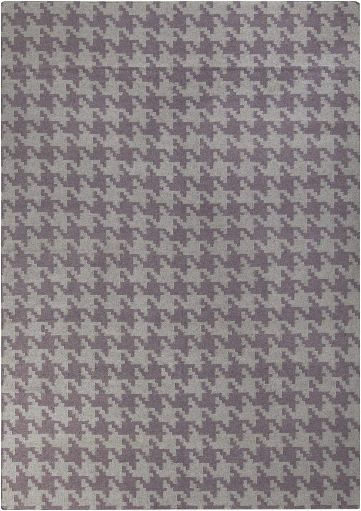 Plum Hand Woven 100% Wool Modern Rectangle Handmade rug, Indoor use only, no fringe, non-washable.