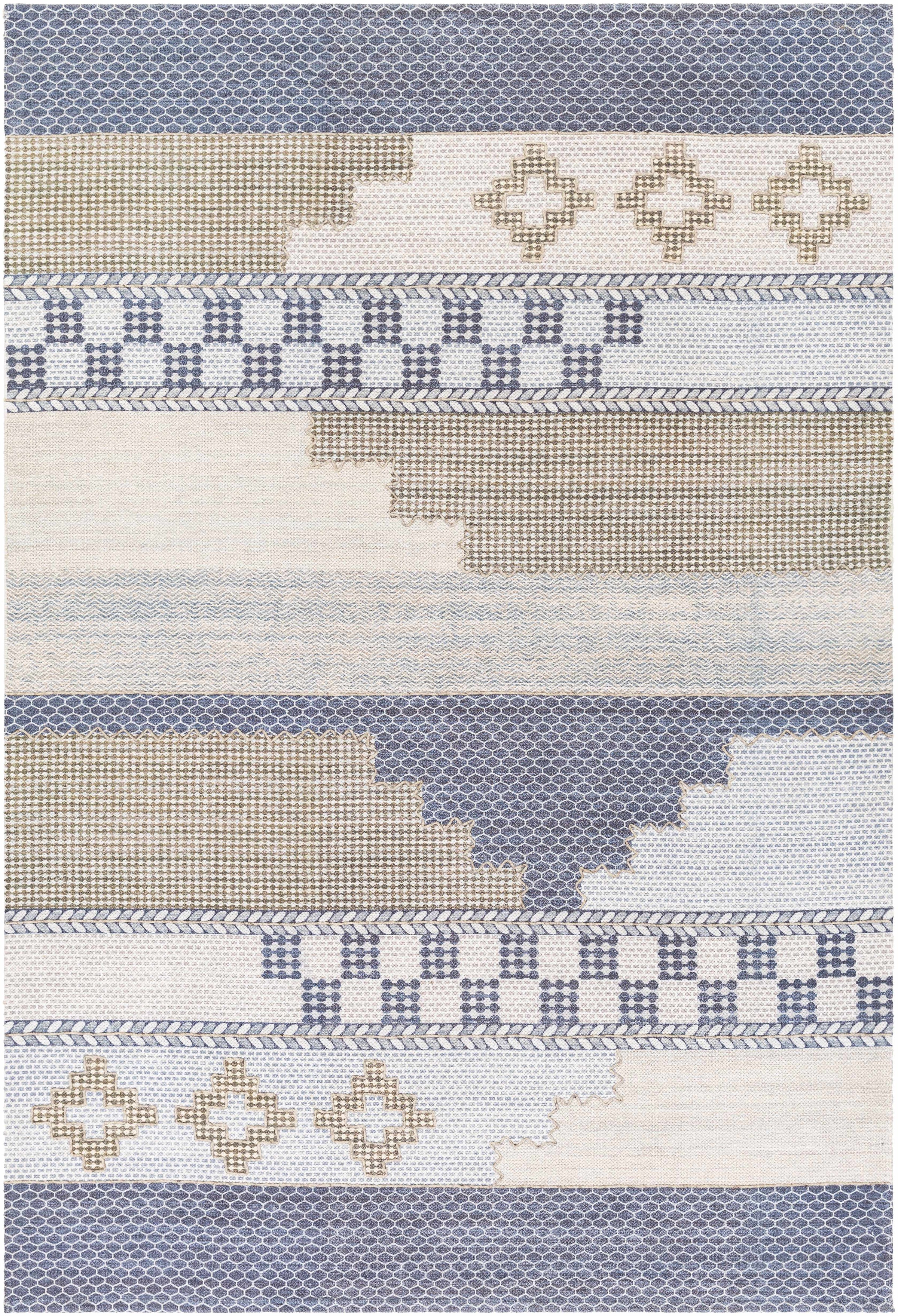 Taupe Hand Woven 50% Viscose, 40% Polyester, 10% Cotton Cottage Rectangle Handmade rug, Indoor use only, no fringe, non-washable. runner also available
