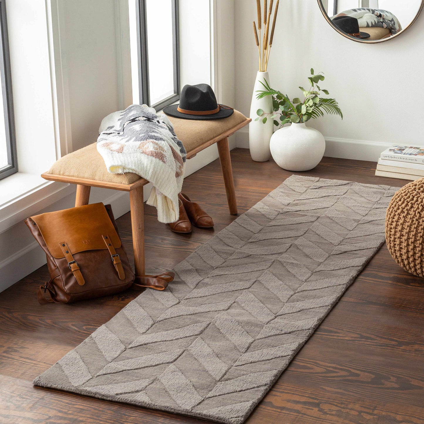 Central Park AWHP-4025 Hand Loomed Rug